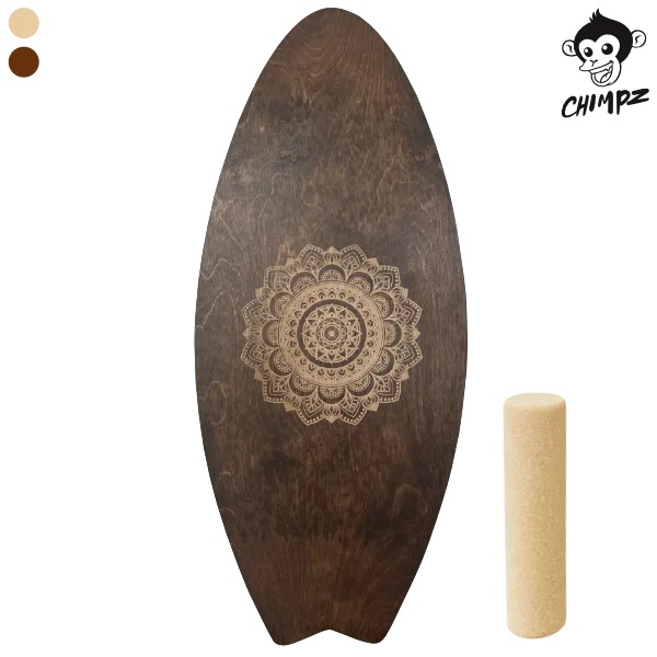 Balanceboard-Fish-Tail_Mandala Dunkel